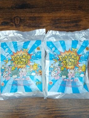 NIB Pokémon Power Burger King Toys 2000 Mystery Card Collectible Y2K